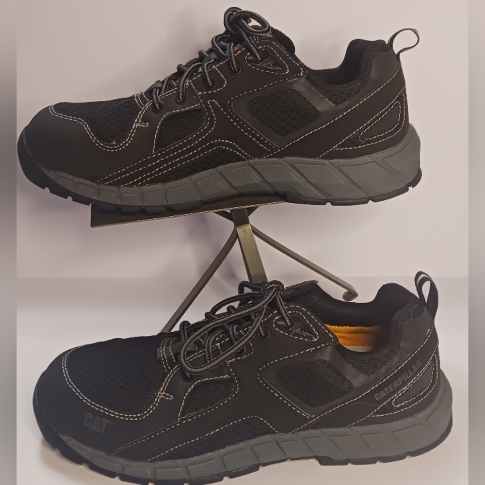 Caterpillar‎ Men's Black Steel Toe Work Shoes